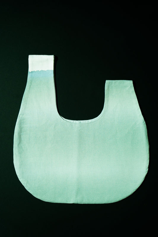 TOZAI Knot bag | green gradient（Horizontal）