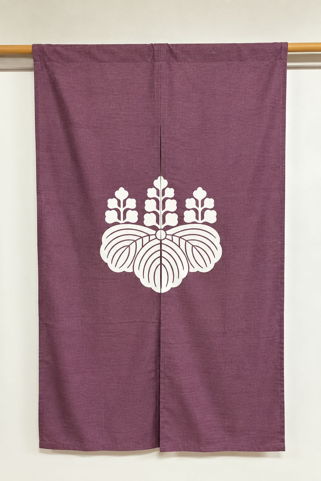 Cotton Noren | Kamon（Crest） - kodaimurasaki
