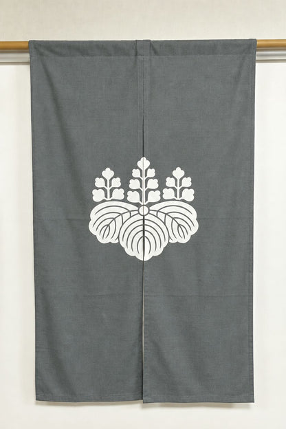 Cotton Noren | Kamon（Crest） - rikyunezumi