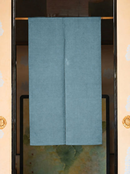 Linen Noren | Solid Color - asagiiro