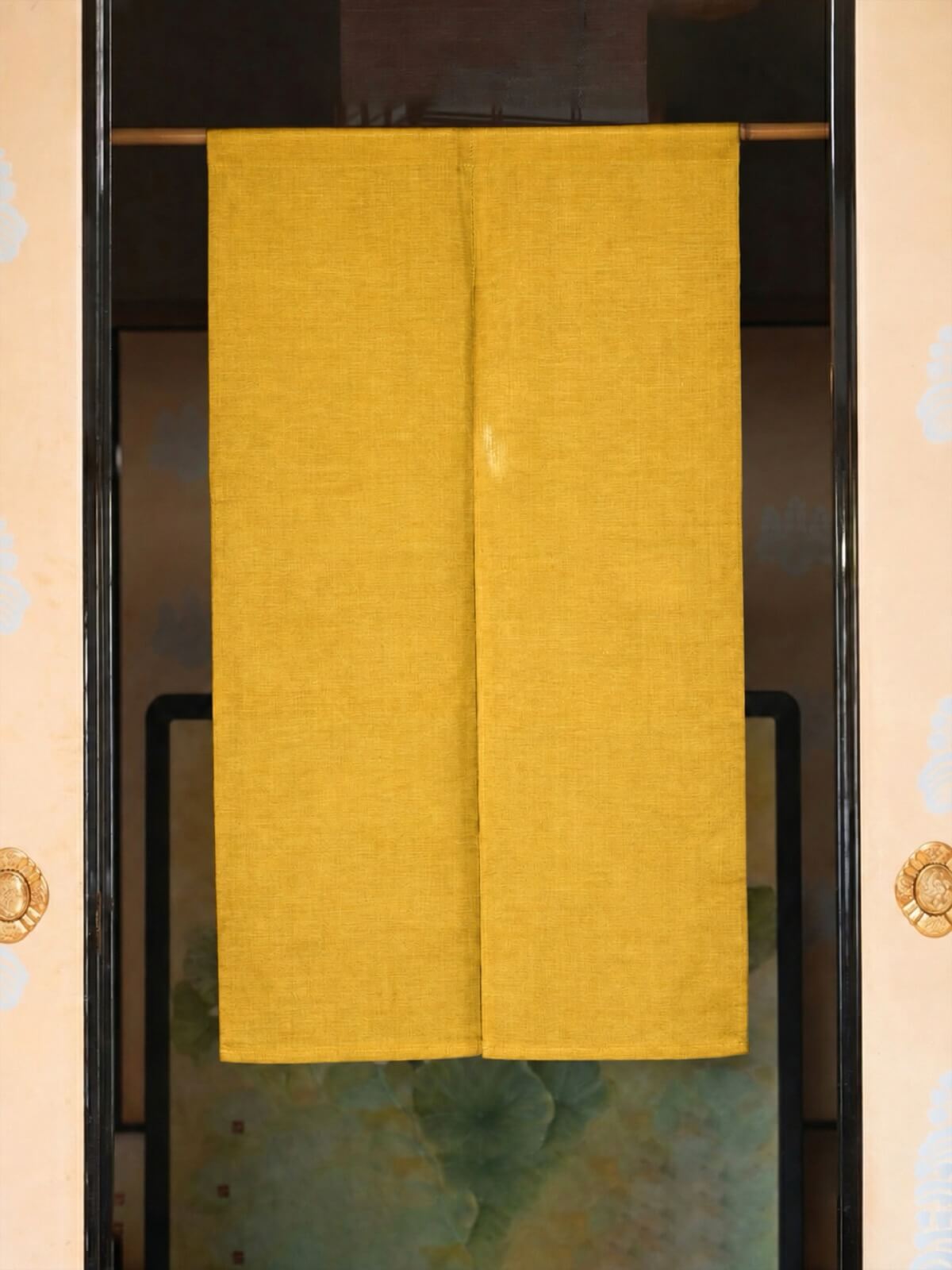 Linen Noren | Solid Color - himawariiro