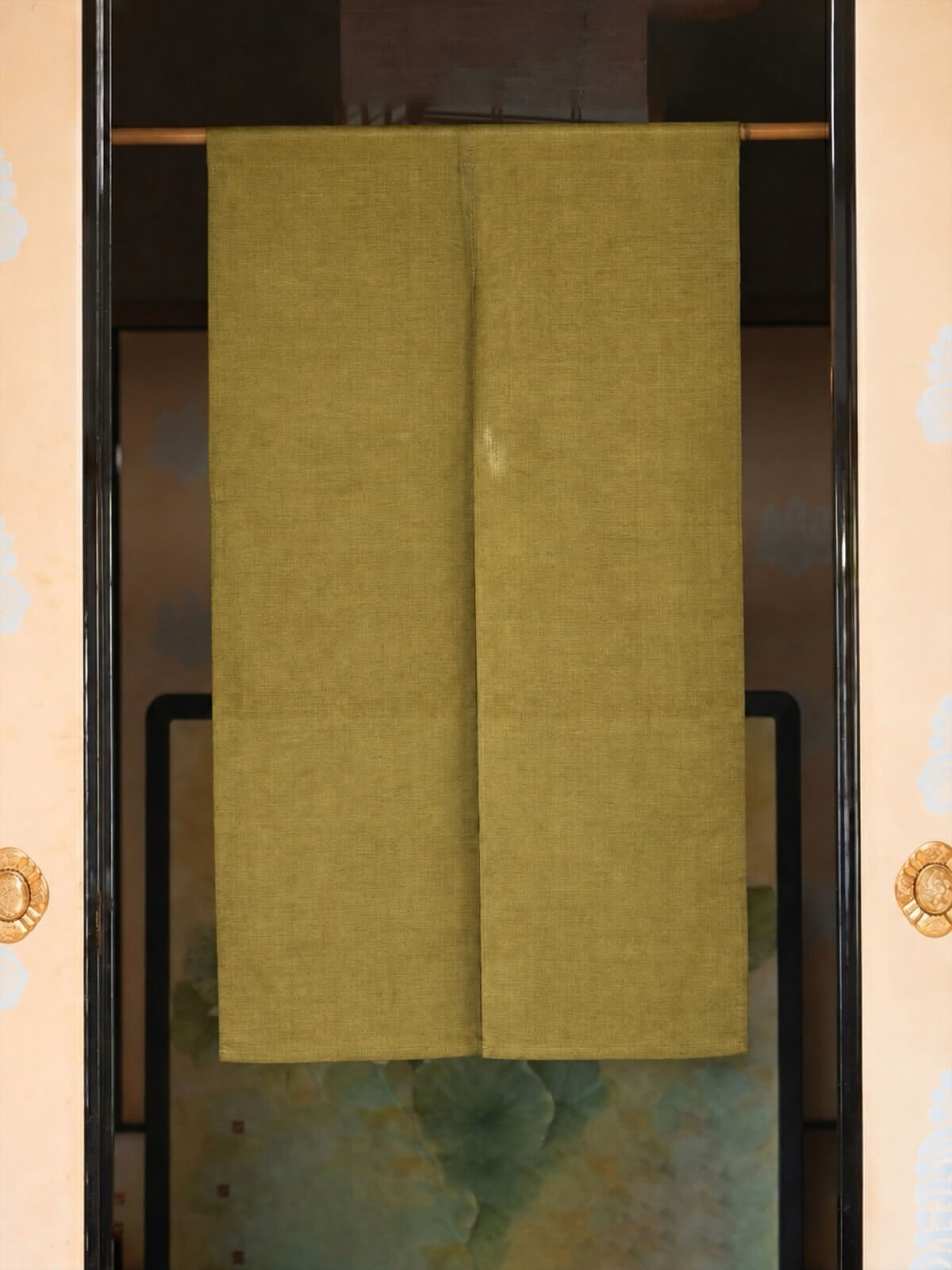 Linen Noren | Solid Color - kihadairo