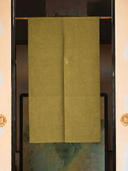 Linen Noren | Solid Color - kihadairo